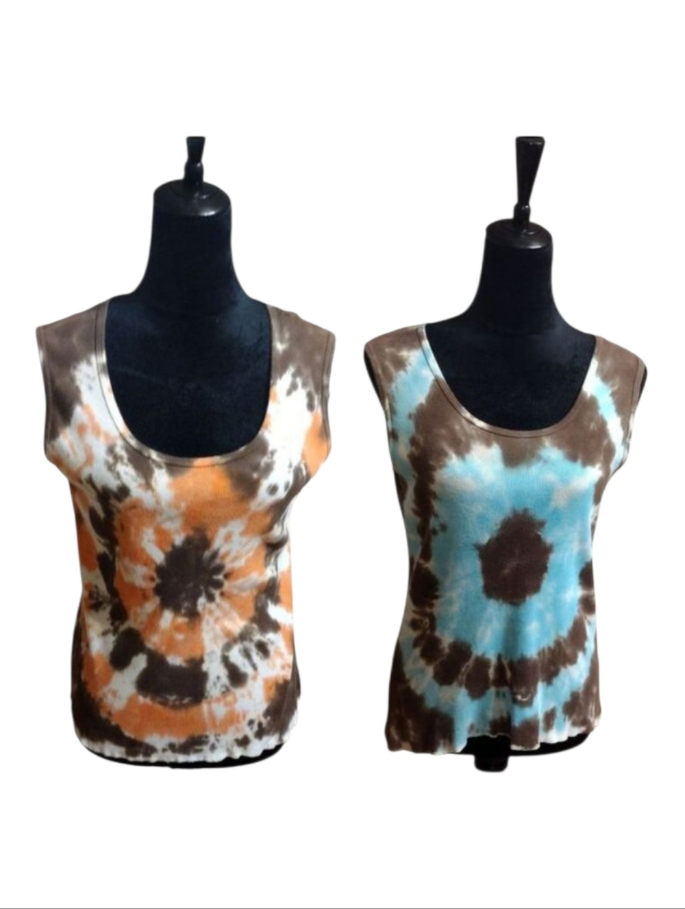 Cato Bohemian Vibe Pack Of 2 Sleeveless Tie-Dye Multi-Colored Tank Tops Size L!